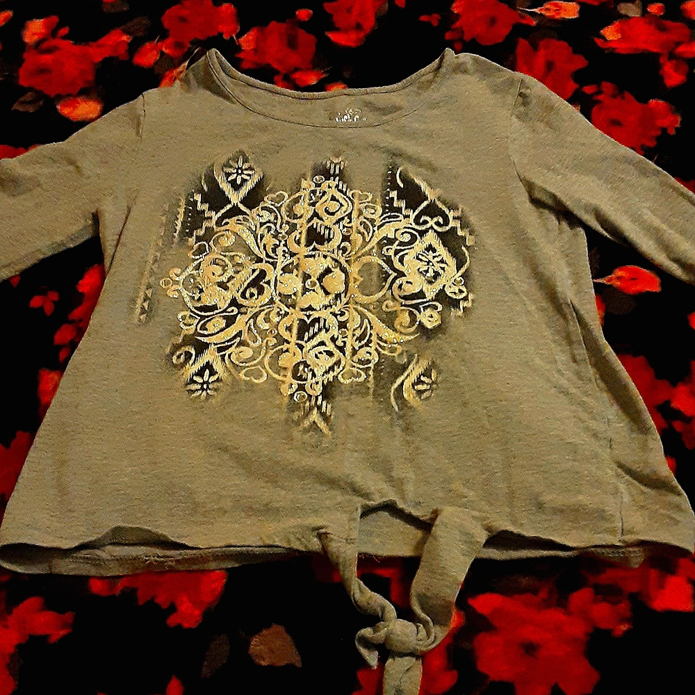 Gray long sleeve shirt from justice